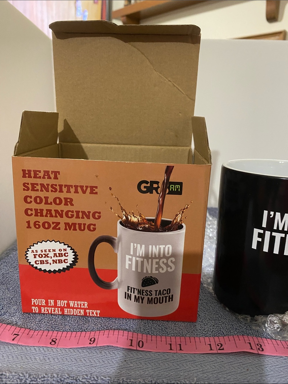Heat Sensitive Color Changing 16oz Coffee Mug NIB